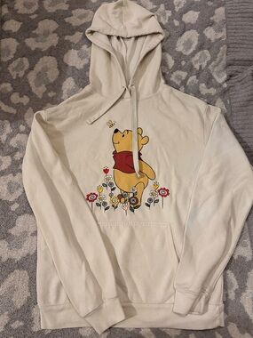 Disney Winnie the Pooh Ivory Hooded Pullover